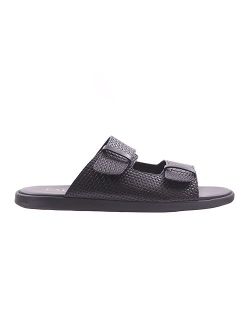 leather sandals CALCE | X1922LAYABECERRO BLACK